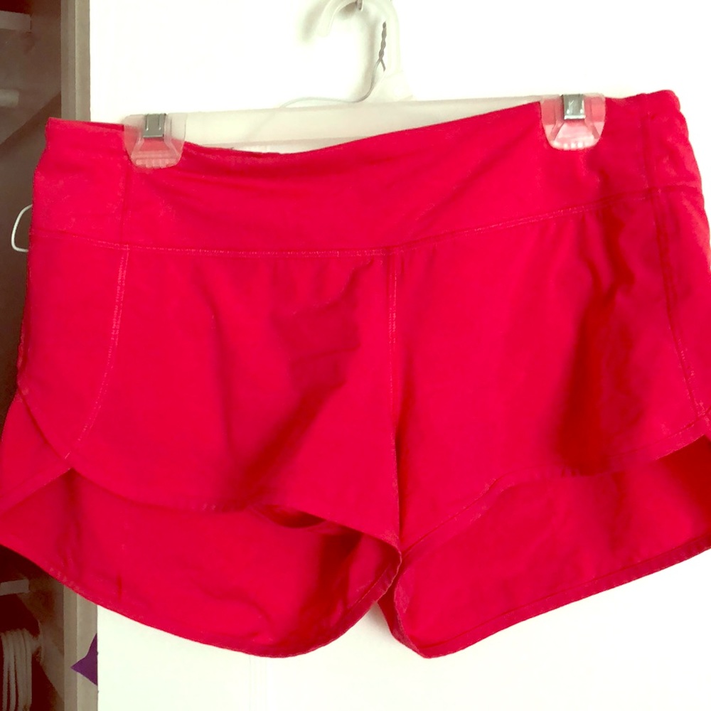 Size 8 Lululemon running/yoga shorts